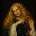 thumbnail image 2 of George Frederic Watts 15x15 Black Ornate Wood Framed Double Matted Museum Art Print Titled - Undine, 2 of 5