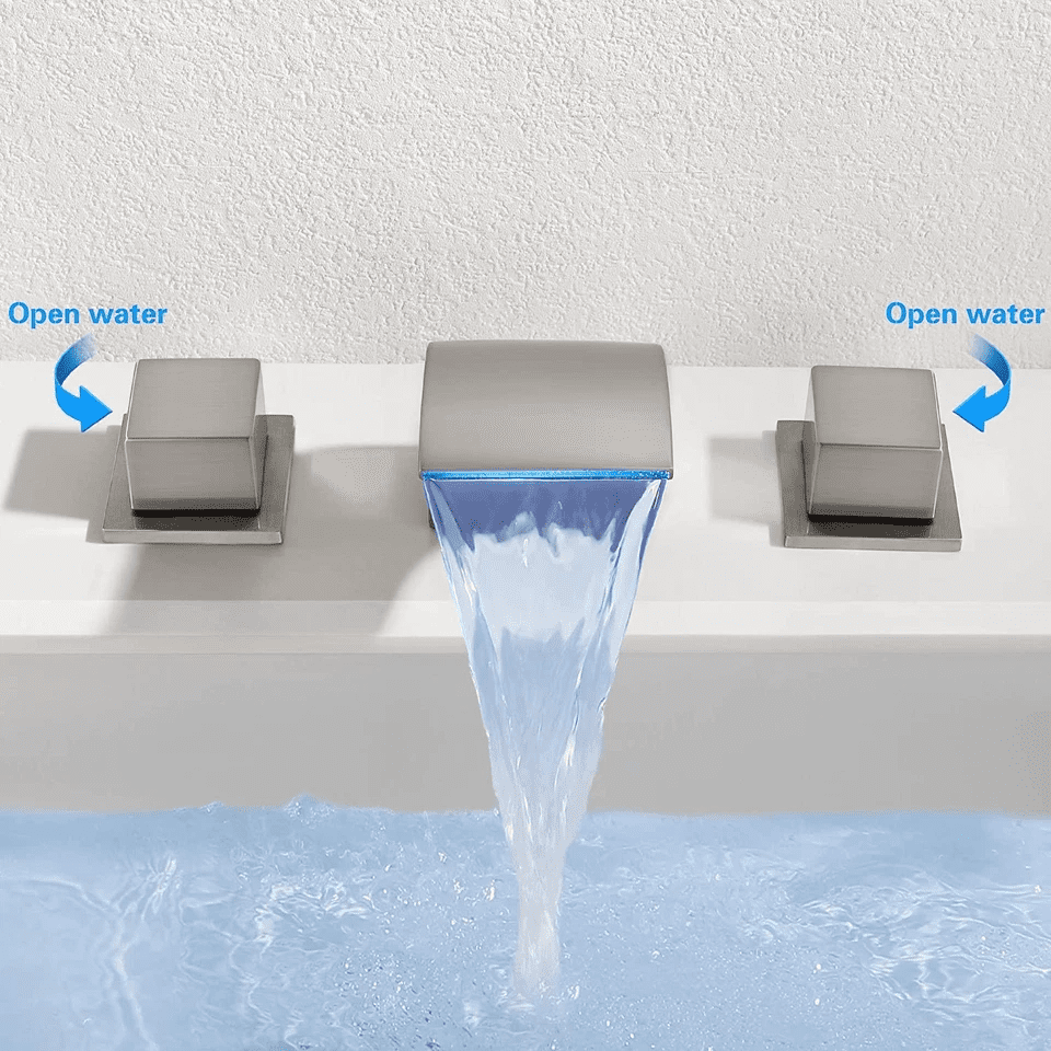 Zovajonia Brass Chrome 8 in Bathroom Faucet