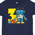 thumbnail image 4 of Inktastic 3rd Birthday Robot Boys or Girls Toddler T-Shirt, 4 of 5