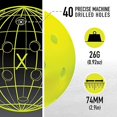 thumbnail image 4 of 1Piece40HolesPickleballPlasticStableAndDurable74mmForTournamentPlay, 4 of 5