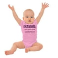 thumbnail image 3 of Grandma First Person When Mom Says No Romper Boys or Girls Infant Baby Brisco Brands 6M, 3 of 6