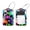 multicolored 3, variant on PhooArto 2 Pcs Luggage Tags, Cat Silhouette Pattern Privacy Cover ID Label with Stainless Steel Loop and Address Card for Travel Bag Suitcase