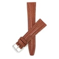 thumbnail image 1 of 18mm Womens', Lizard Style, Leather Watch Band Strap, Glossy, 1 of 7