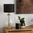 thumbnail image 2 of Bouclair Base de lampe de table en verre et bois, 2 of 7