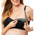 thumbnail image 5 of Sugar Candy LUX Wireless Nursing Bra (for F-K Cups), Maternity Seamless Breastfeeding Bralette, Black, X-Small, 5 of 7