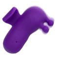 thumbnail image 2 of CalExotics Neon Vibes The Triple Tease Rechargeable Silicone Finger Vibrator, Purple, 2 of 7