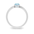 thumbnail image 2 of Rosec Jewels Round Aquamarine Solitaire Ring (5 mm, AAA Quality, March Birthstone), 925 Sterling Silver, US 12.00, 2 of 8