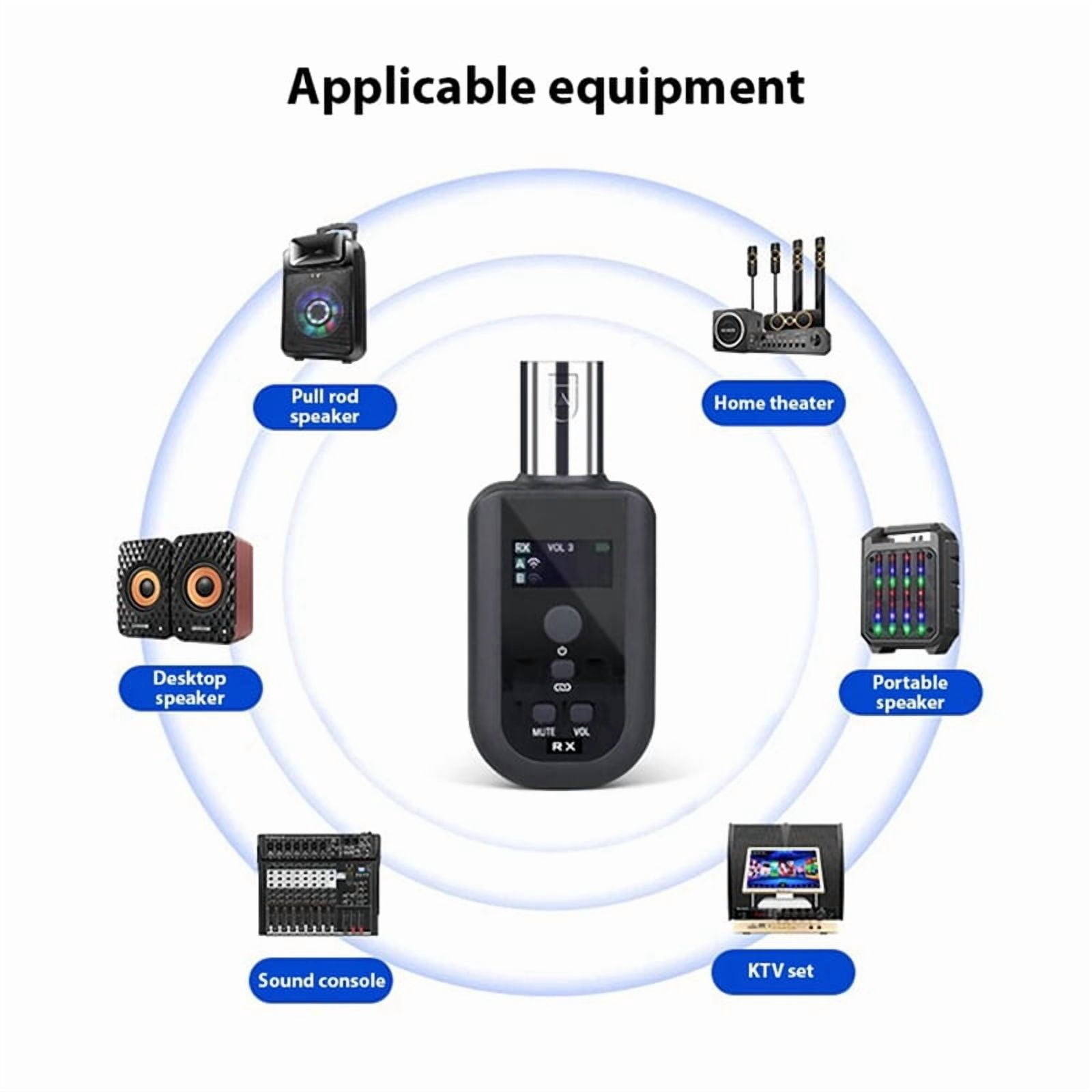 SL-100 Microphone Wireless Xlr Transmitter Receiver UHF Wireless Mic System for Audio Mixer Electric Guitar  Noise