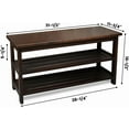 thumbnail image 5 of CONSDAN Shoe Bench Rack for Entryway, USA Grown Hickory Shoe Rack Bench, Wooden Bench with Shoe Storage for Entryway, Entrance Hallway, Bedroom, Living Room, 3-Tier, Extra-Large, 5 of 7