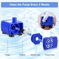 thumbnail image 2 of Bomba de fuente para mascotas, bomba de fuente para gatos, reemplazo de motor de agua para gatos, fuente de agua para mascotas, dispensador de fuente de agua para perros y gatos., 2 of 7