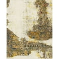 thumbnail image 1 of Ahgly Company Machine Washable Indoor Rectangle Abstract Vanilla Gold Area Rugs, 8' x 10', 1 of 7