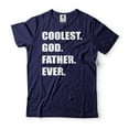 thumbnail image 4 of Mens Coolest God Father Ever Shirt Godfather Gifts Best Godfather Shirt Gift for Godfather T Shirt (Medium Grey), 4 of 6