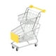 thumbnail image 4 of Mini carrito de supermercado de 2 niveles, juguete de simulación, modelo de carrito, decoración de escritorio Amarillo, 4 of 9