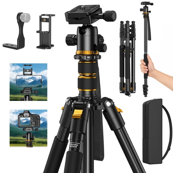 Uscamel Digital Camcorder Stand, Lightweight Universal Tripod, Aluminium Alloy Adapter, Compatible with Pro