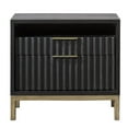 thumbnail image 4 of Modus Table de Chevet Kentfield 2 Tiroirs en Acajou Noir Transparent, 4 of 4
