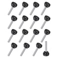 thumbnail image 1 of Juego de 16 perillas de sujeción estriadas, tornillo de cabeza de hombre M8x35mm, acero al carbono para industrial, máquina, 1 of 1