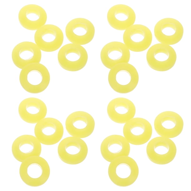 unbranded 100Ud Anillos Amortiguadores Para Amortiguación Con Anillo De Soporte Amarillo Fácil Instalación