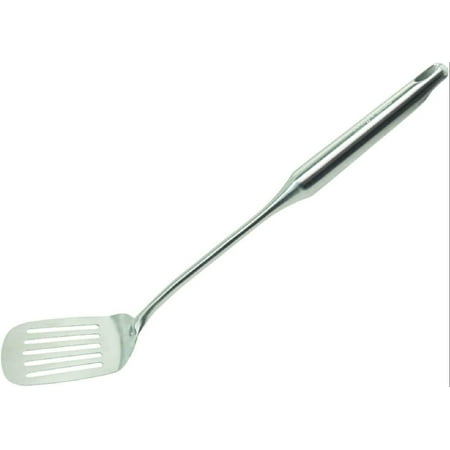 

Milvado Stainless Steel Cooking Spatula: Metal Kitchen Slotted Flipper For Grills Camping BBQ’s Frying Pancakes Burgers etc. - Large Cookware For the Professional Chef - 15 Turner