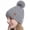 E-Gray, variant on Otntypg Winter Beanie Hats for Women with Faux Fuzzy Pom Warm Soft Stretch Cozy Knit Fleece Thermal Snow Ski Skull Cap for Cold Weather