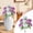 Purple, variant on Artificial Chrysanthemums Memorial Flowers 12 Head Yellow Bouquet Cemetery Decoration Outdoor Arrangement, 12-Head Artificial Chrysanthemum, Yellow Cemetery Memorial Bouquet