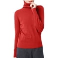 thumbnail image 4 of Knit Sweater Turtleneck Pullover Slim Fit Soft Warm Winter Top Casual Versatile Basic Outfit Woman Sweaters Light Weight Womens Sweater Sweatshirts for Men Work Sweat Sweater Fitted Sweaters Laye, 4 of 4