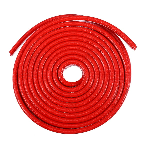 Masteelf  Automobile Edging Strip Anti-Collision Door Protectors for Vehicles Car Tape Hood Red