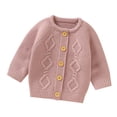 thumbnail image 1 of adviicd Baby Girl Sweaters 6-12 Months Baby Girl Boy Knit Cardigan Sweater Warm Pullover Tops Girls Sweatshirt 4t, 1 of 5