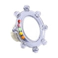 thumbnail image 3 of Forestwhale Bird Cage Mirror Toy with Rotating Sound Wheel 3.3" Interactive Chew for Budgies & Conures Blue, 3 of 5