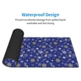 thumbnail image 4 of Pofeuu Golden Snowflakes Royal Blue Print Desk Mat for Keyboard and Mouse，Computer Desk Matt for Desktop，Large Mouse Pad for Desk，Desk Pads on Top of Desks 12x31.5in, 4 of 8