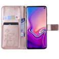 thumbnail image 2 of Samsung Galaxy S10 Plus Wallet Case, Dteck Embossed Butterfly Flip PU Leather Folio Stand Case Cover Built-in Card Slots & Money Pocket, with wrist Strap, For Samsung Galaxy S10+, Rosegold, 2 of 6