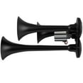 thumbnail image 5 of Air Horn Kit, Super Loud Triple Trumpet Electric Truck Train Car Horn for Any 12V Vehicles Silver, 5 of 5