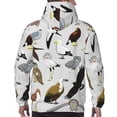 thumbnail image 3 of Bingfone Animal Bird Men's Drawstring Hoodie Long Sleeve Pocket Sweatshirts-Large, 3 of 6