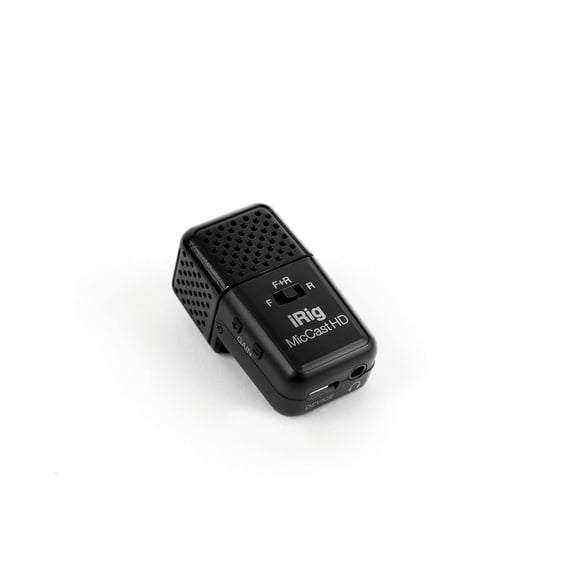 IK Multimedia iRig Mic Cast HD Compact Microphone à Condensateur Vocal à Double Capsule avec Enregistrement avant, Arrière, Bidirectionnel ad 24-b