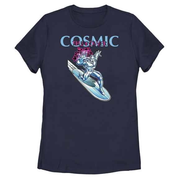 Womens Marvel: Fantastic Four Silver Surfer Power Cosmic T Shirt