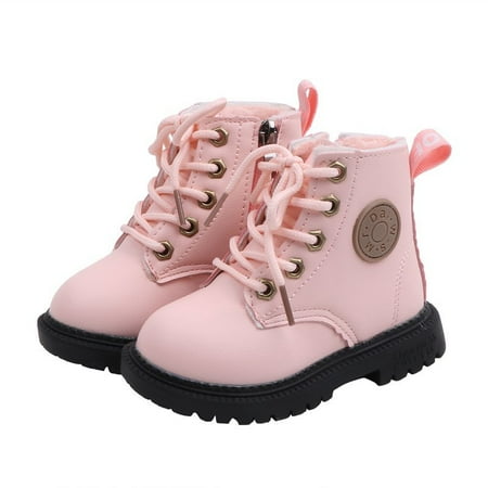 

PatPat Toddler / Kid Girls Solid Lace-up Casual Boots