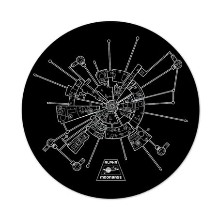 Space 1999 Moonbase Alpha 8 Inch Round Mousepad 1/8 Thick price history on PriceWatchPro