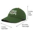 thumbnail image 3 of DALIX Dog Mom Baseball Cap Women's Hats Dad Hat in Olive, 3 of 7