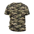 thumbnail image 4 of Men'S Camouflage T-Shirt Sports Fitness Short Sleeve Military Camo Crewneck Vintage Shirt,Army Green L, 4 of 6