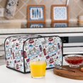 thumbnail image 6 of Zufioo London Landmark2 Universal Four Slice Toaster Cover,Quilted Toaster Appliance Dust-proof Cover For Kitchen Small Appliance(Cover only), 6 of 7