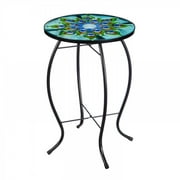 Evergreen Enterprises 2GM401 Glass Table Peacock