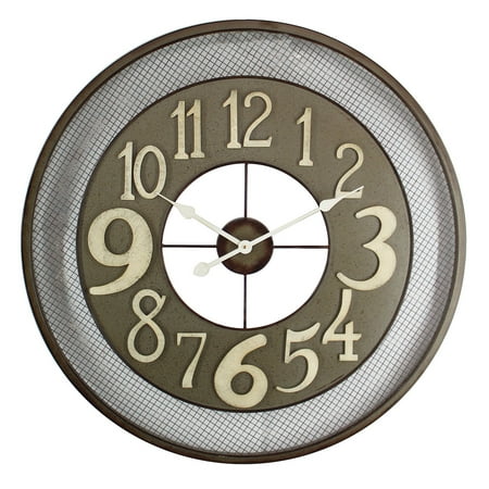 UPC 845805058265 product image for Yosemite Home Decor Posh Iron 31.5 in. Mesha Patterned Wall Clock | upcitemdb.com