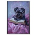 thumbnail image 2 of Affenpinscher Decor Poster Unframe, Affenpinscher Dog Canvas Wall Art, Dog Reading Book Canvas Print Painting Poster Wall Decor Dog Lovers Gifts, 2 of 6