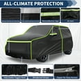 thumbnail image 2 of Unique Bargains Car Cover Waterproof All Weather 210D Waterproof Membrane Black 1 Pc ["for  Kia"] ["for  Soul"], 2 of 7