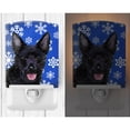 thumbnail image 2 of Caroline's Treasures SS4636CNL Australian Kelpie Winter Snowflakes Holiday Ceramic Night Light, 6x4x3", multicolor, 2 of 2