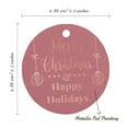 thumbnail image 6 of Inkdotpot Rose Gold Foil Paper Hang Tags Merry Christmas & Happy Holiday Favor Tags 100 Pieces, 6 of 6