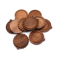 thumbnail image 2 of 36pcs Bois Rond Pendentif Plateaux Rétro de Mode Pendentif Plateaux Accessoires de Bijoux, 2 of 7