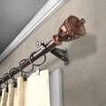 thumbnail image 2 of Thema 13/16" Bay Window curtain rod 20"-36", 38"-72" - Cocoa,(ABay-94-7), 2 of 4