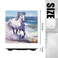 thumbnail image 2 of Bathroom Scale, Highly Accurate Digital Body Scale,Precisely Measures Weight up to 400 lbs-White Horse Is Running On The Beach With Waves Crashing, 2 of 4