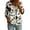 S4-Multicolor, variant on Button Up Blouses for Women Plus Size 3/4 Sleeve Shirts Tunic V Neck Tops Lightweight Floral Casual Clothes