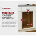 thumbnail image 5 of Rev-A-Shelf 35 Quart Pullout Waste Container Trash Can w/ Soft-Close Slides, 5 of 12